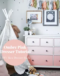 هک کمد لباس DIY Ikea |  Hemnes Ombre Makeover - زیبایی احیا
