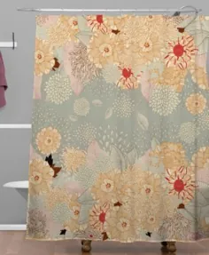 Deny Designs و پرده دوش بنفش Iveta Abolina - پرده های دوش - تختخواب و حمام - میسی