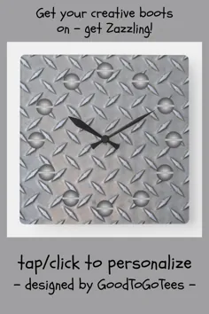 ساعت دیواری صفحه الماس |  Zazzle.com