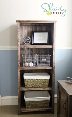 نحوه ساخت یک قفسه کتاب چوبی بازیافت شده DIY