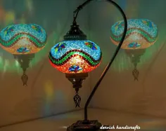 10 رنگ - لامپ موزاییکی مراکشی ترکیه - حمل و نقل رایگان 3DAY