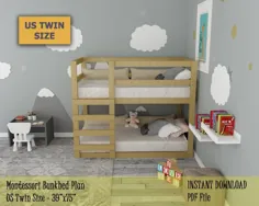 طرح تختخواب سفری کودک نوپا تختخواب دوقلو مونته سوری تختخواب سفارشی |  اتسی
