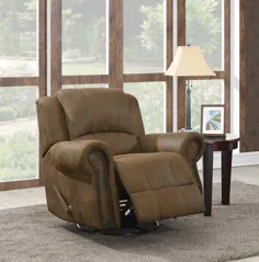 650153 صندلی تکیه دار روتاری گردان پارچه جیر مصنوعی سنتی