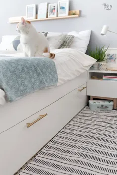 Ikea Hack: مقداری کشش برنجی به تختخواب Brimnes اضافه کنید تا اتاق خواب شما صنوبر شود |  یکی از خودت