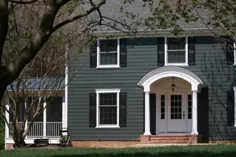 11 برجسته ترین خانه خاکستری تیره با ایده های اصلاح سفید