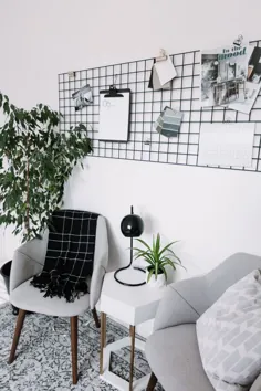 شبکه دیوار فلزی DIY [برای دفتر خانه] - عشق ایجاد جشن بگیرید