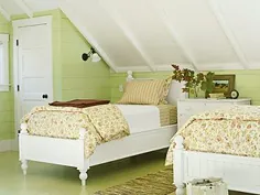 17 ایده برای طراحی اتاق خواب سقف شیب دار • مبی او آن را ساخت