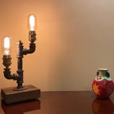 لامپ لوله ای مسی روشنایی صنعتی صنعت دستی ساخته شده با کیفیت مصنوعی روشنایی لوله ادیسون میز کار چراغ میز چراغ میز