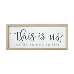 Gracie Oaks This Is Us Decor Wall in White، Size Medium (24 "- 36" High) Small (12 "- 24" High) |  Wayfair |  دکور خانه