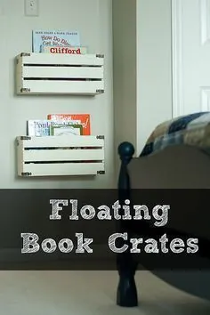 ذخیره کتاب با جعبه های دیواری شناور ایجاد کنید