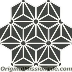 کاشی سیمان اصلی Mission Hexagonal Galaxy 01 - 8 x 8 - کاشی سیمان Mission - کاشی بتنی