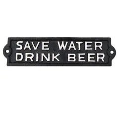 17 داستان Whyalla در مصرف آب صرفه جویی در مصرف نوشیدنی نوشیدنی نوعی فلز علامت گاراژ نوارخانه میخانه پلاک دیواری خنده دار خانه ، فلز در سیاه و سفید ، اندازه 2 "W X 8" D |  Wayfair