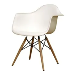 صندلی صندلی غذاخوری مدرن Woodleg FMI4012 - سفید Finemod واردات می کند