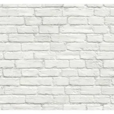 رول کاغذ دیواری وینیل لایه بردار و آجر سفید Vintage Vintage (با پوشش 30.75 متر مربع) - AX10800 - انبار خانه