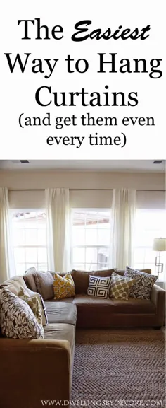 ساده ترین راه برای آویزان کردن میله های پرده