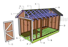 نقشه های 8x16 Shed |  HowToSpecialist - چگونه می توان برنامه های DIY را گام به گام ساخت