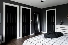 یک اتاق خواب مدرن تک رنگ |  DIY اتاق قبل!