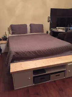 ؟  ساخت: نحوه ساخت یک تختخواب ذخیره سازی پلت فرم به سبک ژاپنی Queen