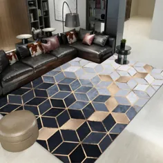 فرش های هندسی Nordic Chenille فرش های هندسی برای اتاق نشیمن فرش اتاق خواب خانه فرش فرش میز قهوه منطقه فرش بازی فرش ظریف
