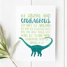 جاشوا 1: 9 - قوی و شجاع باشید - تثنیه 31 - هنر کتاب مقدس - آیه کتاب مقدس - آیه کتاب مقدس w