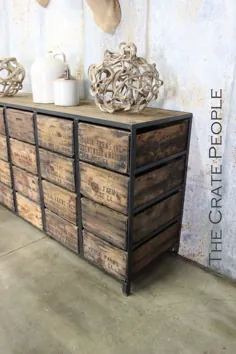 Crescendo Credenza Dresser جعبه های قدیمی را به عنوان | تغییر داد  اتسی