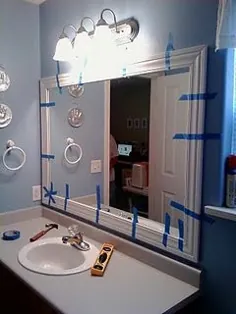 آینه حمام قاب شده