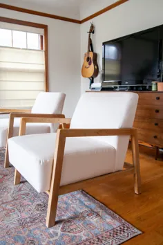 مبلمان DIY: آموزش صندلی چوبی سفید و چوبی