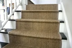 DIY Ikea Jute Rug Stair Runner - کاری که امیلی انجام می دهد