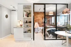 آپارتمان کوچک اسکاندیناوی با طراحی باز و هوا |  دکوهولیک