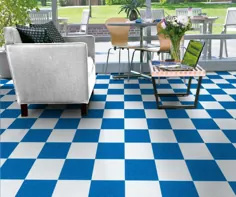 آرمسترانگ کارائیب آبی 51821 Standard Excelon Imperial Texture VCT Floor Tile 12 "x 12" (45 Sq. Ft / جعبه)