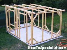 DIY Lean to Garden Shed |  HowToSpeci