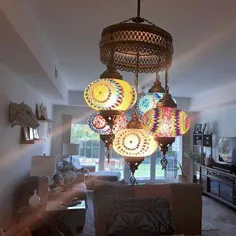 چراغ موزاییک لامپ ترکیبی لامپ مراکش روشنایی ترکی لامپ حلق آویز لامپ لامپ لامپ لامپ Morrocan