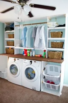 Handig om in het waskot je kleren te kunnen ophangen !!.  Foto geplaatst door 23964 op Welke.nl