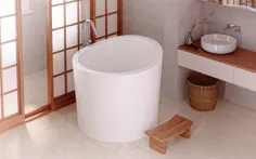 وان حمام گرم شده ژاپنی Aquatica True Ofuro Mini Tranquility (نسخه آمریکایی 110 ولت / 60 هرتز)