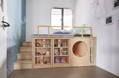 طراحی صرفه جویی در فضا ، اتاق خواب یک کودک را به مخفیگاهی سرگرم کننده تبدیل می کند