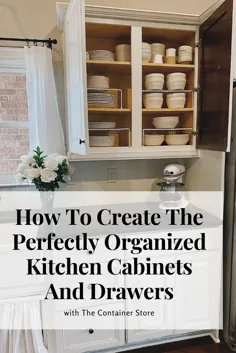 چگونه می توان کابینت ها و کشوهای آشپزخانه را کاملاً سازمان یافته ایجاد کرد - او این کار را ادامه داد