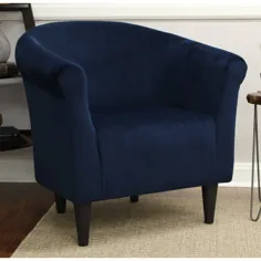 پایه اصلی صندلی لهجه سطل میکرو فیبر ، آبی سرمه ای - Walmart.com