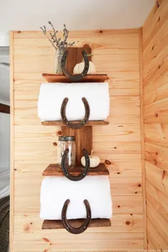 نحوه ساخت قفسه حمام روستایی با استفاده از نعل اسب