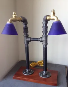 لامپ میز لوله کشی صنعتی |  اتسی