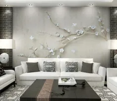 کاغذ دیواری 3D Flower D45 قابل جابجایی خود چسب کاغذ دیواری فوق العاده بزرگ و استیک Mural AJ WALLPAPERS
