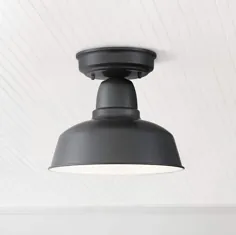 چراغ سقفی در فضای باز سیاه و سفید 10 1/4 "- # 13T62 | لامپ های Plus