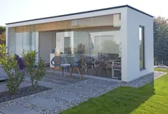 Moderne Gartenhäuser: 5 مدل تولیدی