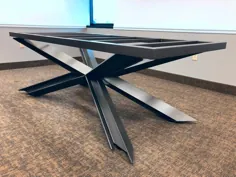 پایه میز اتاق کنفرانس صنعتی / پایه میز فلزی