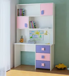 میزهای مطالعه کودکان - قفسه کتاب-مطالعه-فلورا با رنگ صورتی توسط آدونا - Pepperfry