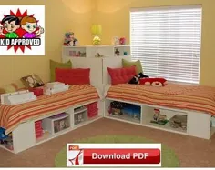 طرح های تختخواب سفری سه نفره / طرح تختخواب های دوقلو DIY / طرح PDF / تختخواب کودکان |  اتسی