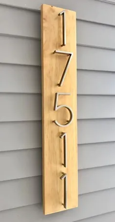 شماره های مدرن نقره ای خانه 12 سانتی متر ، شماره آدرس ، علامت شناور شماره خانه ، هدیه گرم کننده خانه ، شماره درب