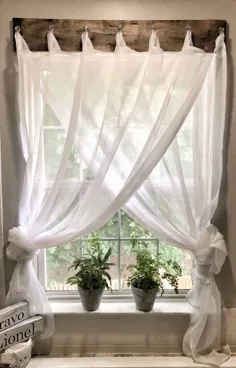 درمان های پنجره خانه مزرعه DIY