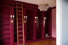 اتاق جلو: قفسه های کتاب مودی و نورپردازی زیبا - The Makerista
