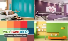 50 ایده و طرح نقاشی دیواری زیبا برای اتاق نشیمن آشپزخانه اتاق خواب