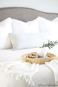 اتاق خواب مستر مدرن ساحلی |  دکوراسیون Thrifted - طراحی کیتلین ماری